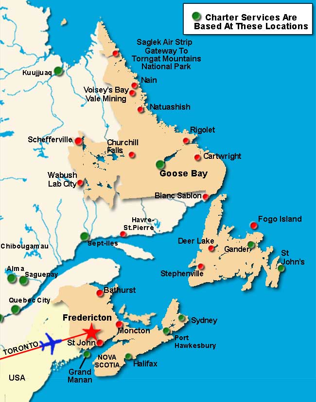 Fredericton Air Charter Directory